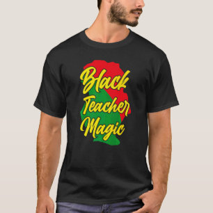 T-shirt Magie de l'enseignant noir
