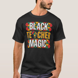 T-shirt Magie de l'enseignant noir Salle de classe Mois de