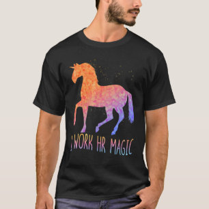 T-shirt Magie des RH Licorne Ressources Humaines Graphique