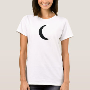 T-shirt Magie du Croissant Noir Astrologie de la Lune Somb