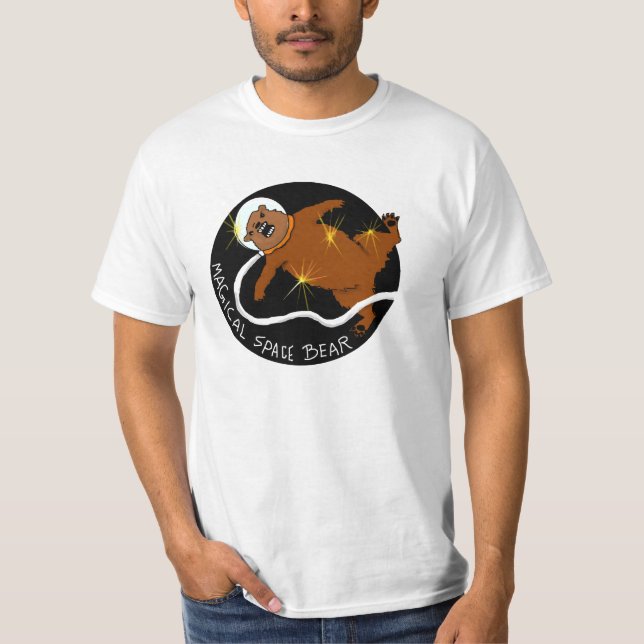 T-shirt magique d'ours de l'espace (Devant)