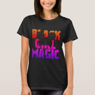 T-shirt Magique fille noire