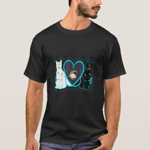 T-shirt Magique Mystique Chat Couple Yin Yang 5 Ying D Cor