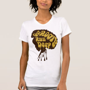 T-shirt magique pour fille noire, Nos racines sont