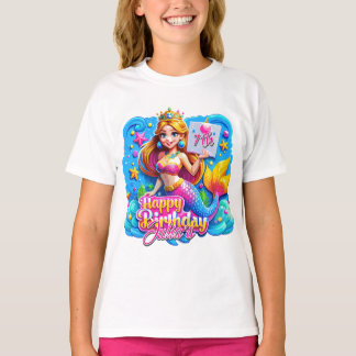 T-shirt Magique Sirène Anniversaire délice, cadeau d'anniv