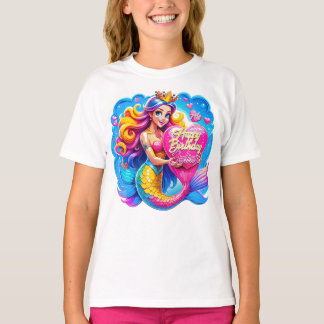 T-shirt Magique Sirène Anniversaire délice, cadeau d'anniv