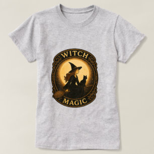 T-Shirt Magique Sorcière vintage - Joli Hallo