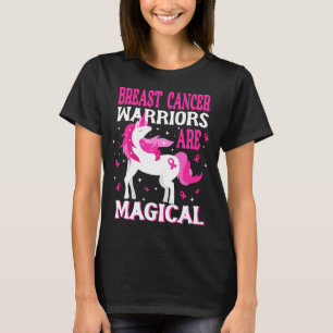 T-shirt Magique Unicorn Cancer du sein guerrier