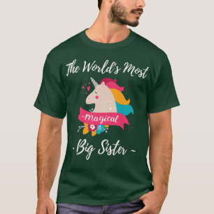 T-shirt Magique Unicorne Big Soeur Fun Big Sis Unicornes