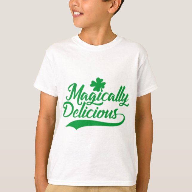 T-shirt Magiquement délicieux St. Patrick's Day (Devant)