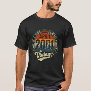 T-shirt Magnifique Avril 2001 Retro 20E Anniversaire Plafo
