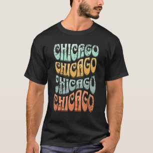 T-shirt Magnifique Chicago Illinois Super Retro déçu D