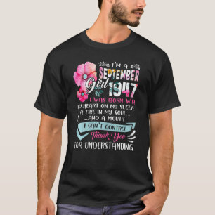 T-shirt Magnifique Depuis 1947 75e anniversaire Je suis A