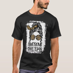 T-shirt Magnifique depuis 1948 Vintage 1948 75e anniversai