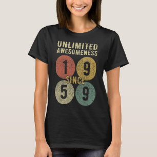 T-shirt Magnifique depuis 1959 64ème anniversaire Homme &