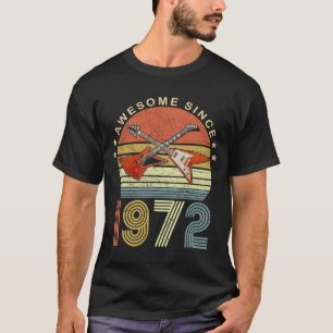 T-shirt Magnifique depuis 1972 Vintage 1972 50e anniversai