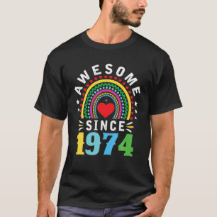 T-shirt Magnifique Depuis 1974 48E Anniversaire Arc En Cie