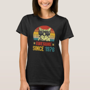 T-shirt Magnifique depuis 1976 47e Anniversaire Chat