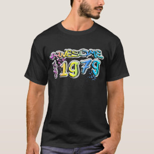 T-shirt Magnifique depuis 1979 Graffiti Motif