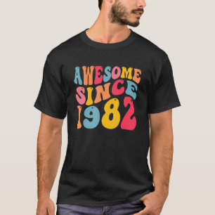 T-shirt Magnifique depuis 1982 40 Ans Retro Vintage 40ème