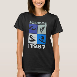T-shirt Magnifique depuis 1987 Wakeboard lifestyle