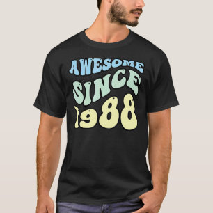 T-shirt Magnifique depuis 1988 Vintage Anniversaire Rétro