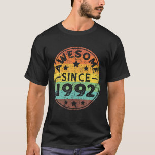 T-shirt Magnifique Depuis 1992 30E Anniversaire Fête Retro