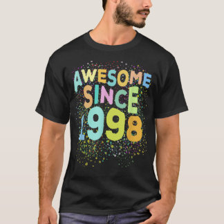 T-shirt Magnifique Depuis 1998 Funny Retro 24 Ans 24ème B