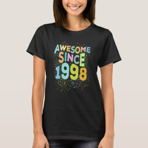 T-shirt Magnifique Depuis 1998 Retro 24 Ans 24ème Annivers
