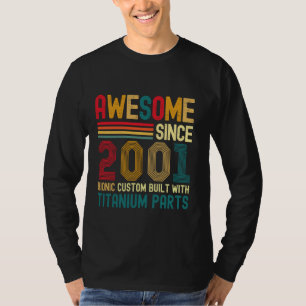 T-shirt Magnifique depuis 2001 Vintage 23ème anniversaire