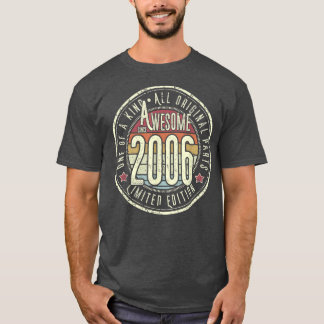 T-shirt Magnifique Depuis 2006 16ème Anniversaire Né En 20