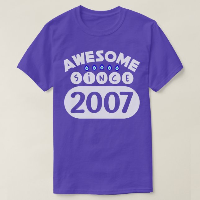 T-shirt Magnifique depuis 2007 (Design devant)
