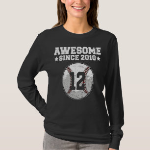 T-shirt Magnifique Depuis 2010 Baseball 12ème Anniversaire