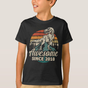 T-shirt Magnifique depuis 2010 Dinosaur 13 Année 13ème ann