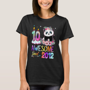 T-shirt Magnifique depuis 2012 10e anniversaire 10 ans Pan