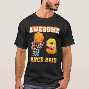 T-shirt Magnifique Depuis 2013 Basketball 9E Anniversaire 