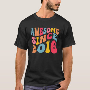 T-shirt Magnifique depuis 2016 6 Ans Retro Vintage 6ème B