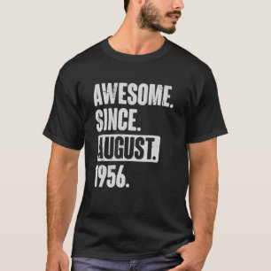 T-shirt Magnifique depuis août 1956 66 ans 66e anniversair