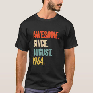 T-shirt Magnifique depuis août 1964 58 ans 58e anniversair