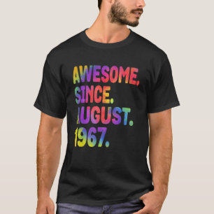 T-shirt Magnifique depuis août 1967 56 Ans 56e anniversair