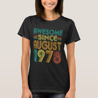 T-shirt Magnifique depuis août 1978 Années 47e anniversair