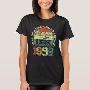T-shirt Magnifique depuis août 1999 23e anniversaire 23 an