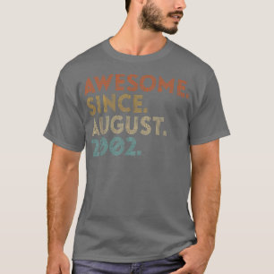 T-shirt Magnifique depuis août 2002 Vintage 20e anniversai