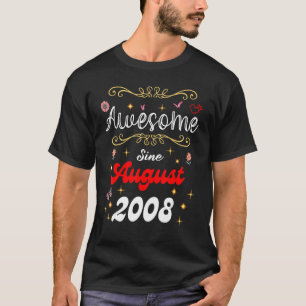 T-shirt Magnifique depuis août 2008 Fleurs et Butte d'anni