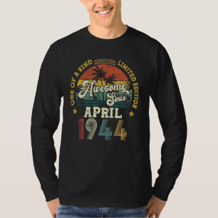T-shirt Magnifique depuis avril 1944 Vintage 78ème anniver