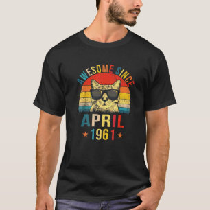 T-shirt Magnifique Depuis Avril 1961 61St Anniversaire Cad