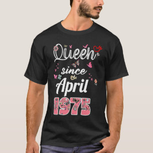 T-shirt Magnifique depuis avril 1975 fleurs 1975 Avril