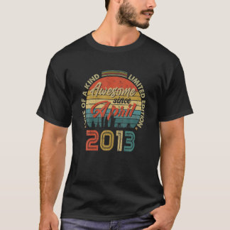 T-shirt Magnifique Depuis Avril 2013 9E Anniversaire Vinta