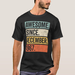 T-shirt Magnifique Depuis Décembre 1967 Anniversaire