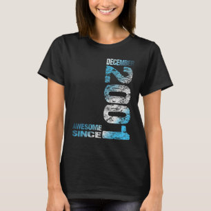 T-shirt Magnifique depuis décembre 2001 22e anniversaire N